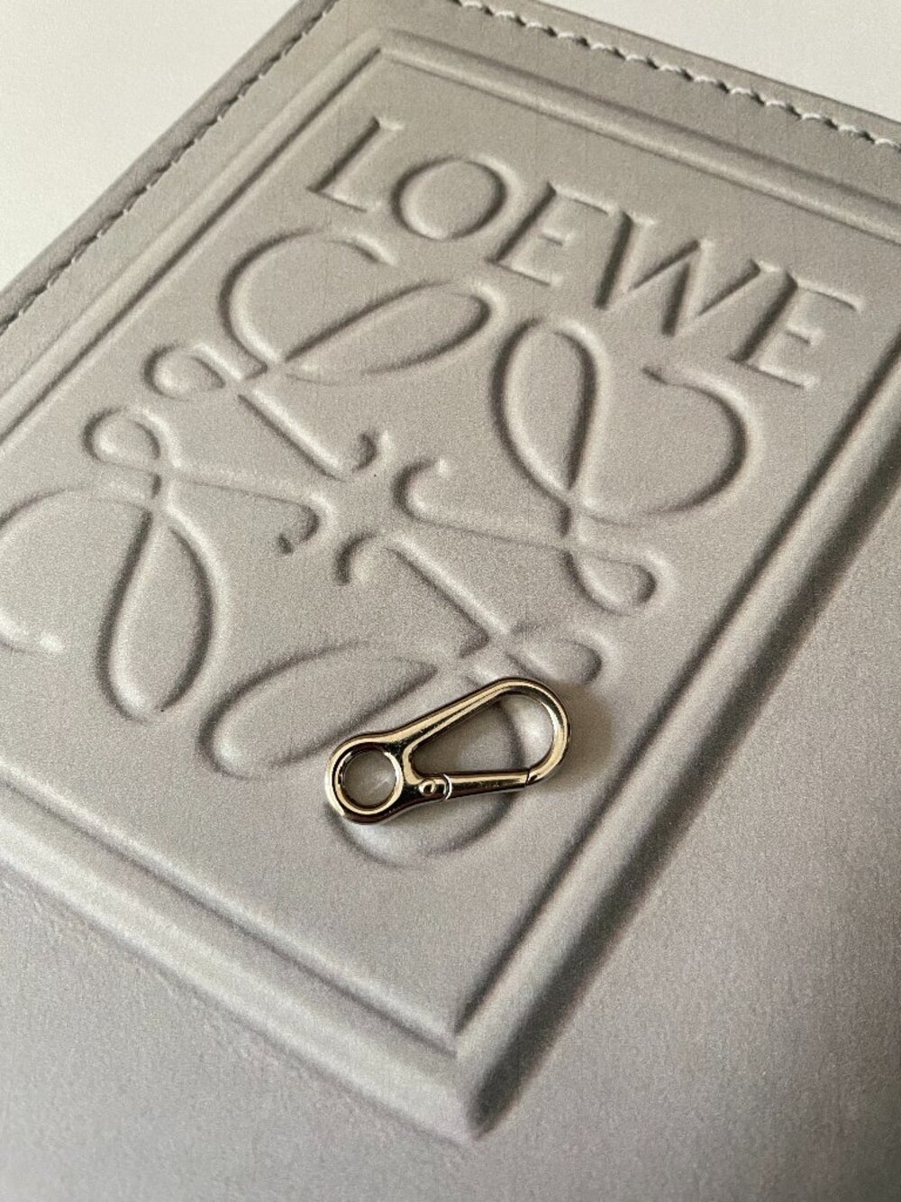 LOEWE Palladium Metal Clasp for Bag Charm or Key Chain